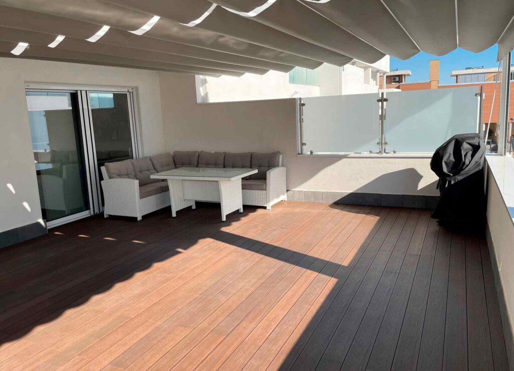 Instalación de tarima en terraza